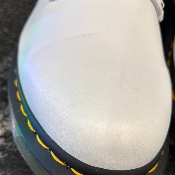 Dr. Martens White Leather 8-Eye Boots – Women’s 10 (EU 42) NEW - Picture 5 of 14